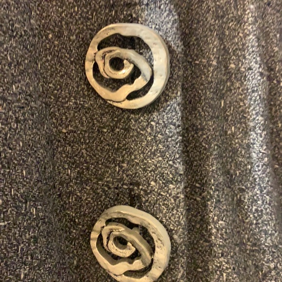 VINTAGE JB WRIGHT DRESS PETITES GRAY SZ 10 CAREER BUTTON DRESS 80’s MADMEN RETRO - Picture 6 of 13